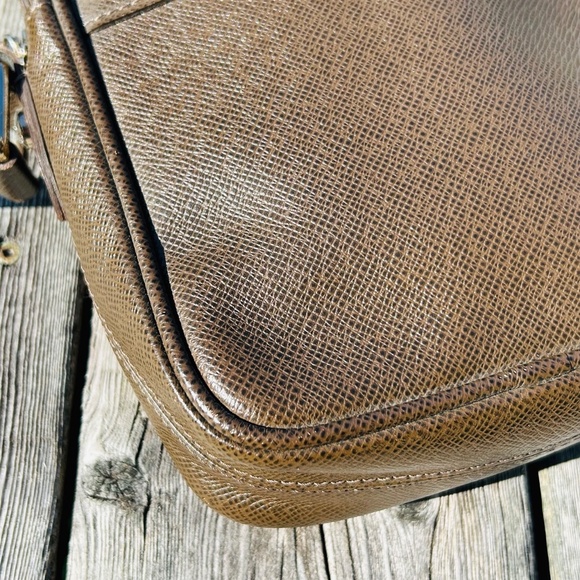 Louis Vuitton Dimitri Leather Shoulder Bag M32468 Brown Authentic Made in France - Picture 5 of 16